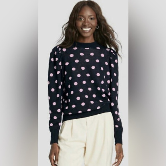 Women’s Crewneck Pull Over Sweater - Who What Wear - L - Picture 1 of 14